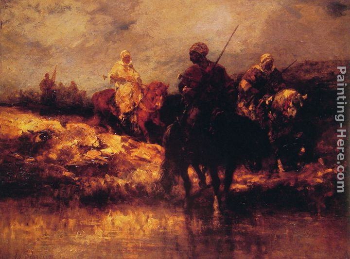 Adolf Schreyer Arabs on Horseback